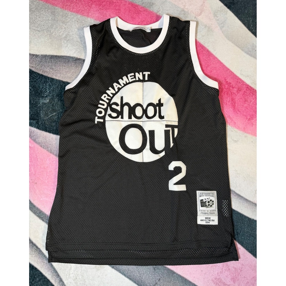 Headgear Classics Birdie Above The Rim 1994 Pac 2 Shoot Out Jersey Mens XL Black